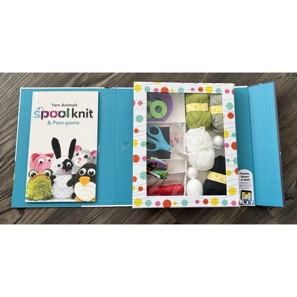 SpiceBox Kits for Kids Spool Knit‎ & Pom Poms Yarn Animals Kits - Missing Items - Picture 6 of 8